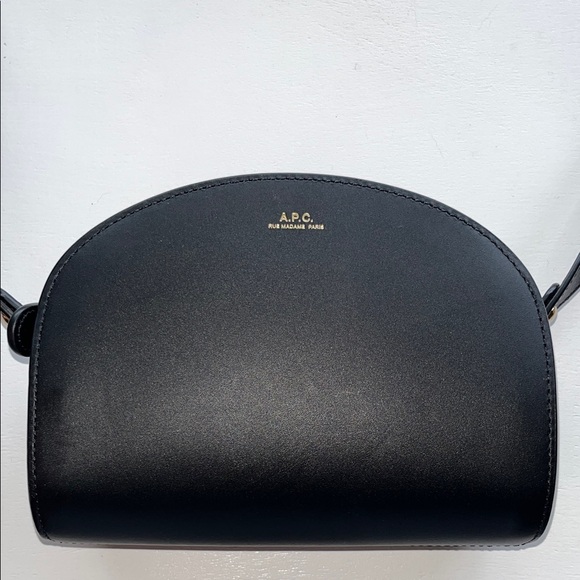 A.P.C. Handbags - A.P.C. Black Demi Lune Mini Crossbody Bag Purse